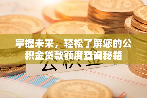 田林掌握未来，轻松了解您的公积金贷款额度查询秘籍