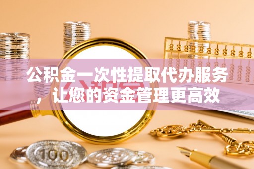 田林公积金一次性提取代办服务，让您的资金管理更高效